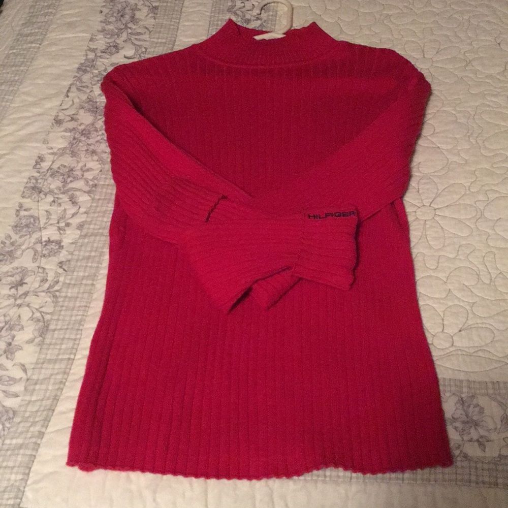 Red Tommy Hilfiger sweater